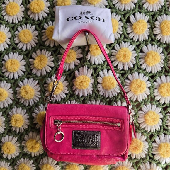 Coach Poppy Pink Liquid Gloss Purse - Picture 1 of 14
